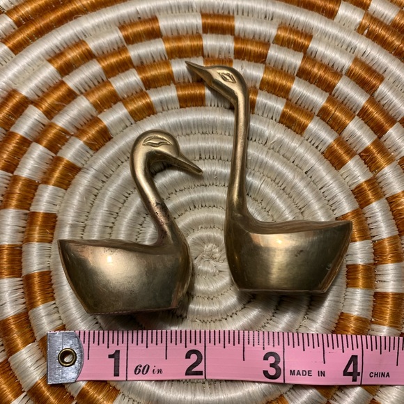 Brass swans vintage - Picture 2 of 16